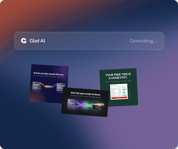 AI LinkedIn post generator creating different post formats